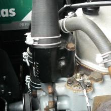 The land rover series 2 thermostat housing is different to the later models 