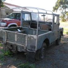 This Land Rover series one was in Australia before being shipped to the UK
