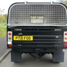 The Ifor canopy gives a very wide loading space on this Land rover