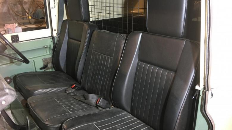 Land Rover Series can now be fitted with seat backs incorporating head restraints 