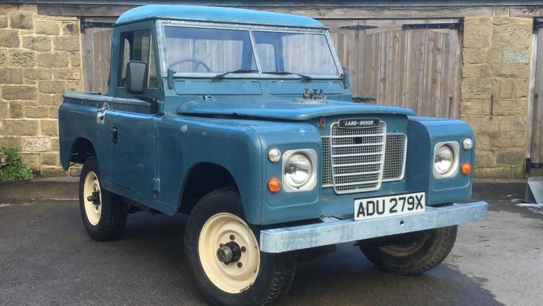 Land rover series 3 outside jake wright workshop