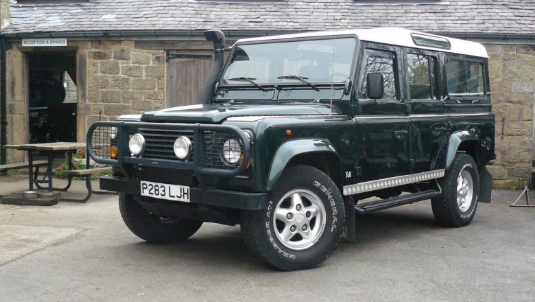 Left hand Drive Land rover defender at jake wright's is idea for export to canada 