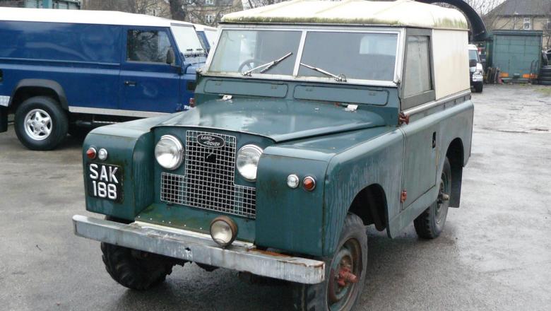 Land rover Series 2 after standing in a garage for 30 years now for restoration